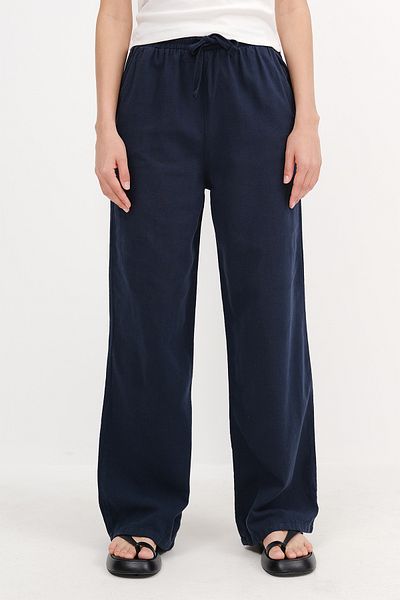 Addax Waist-tied Wide Leg Trousers PN5118-PNC
