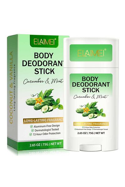 NOVA KISS Aluminum-free Deodorant Stick Cucumber and Mint, 72h Protection, Unisex, 75 g