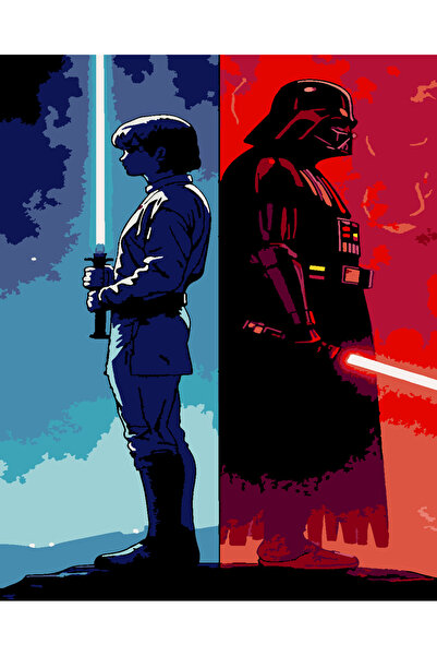 wombhobby anakin skywalker 2 starwars Sayılarla Boyama Seti 50x65 Çerçevesiz ...