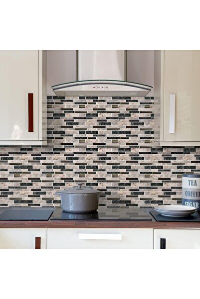 Rabadon Mutfak Tezgah Arası Kaplama Mermer Desenli Yapışkanlı Folyo Fayans Kaplama Sticker 60cm X 100cm