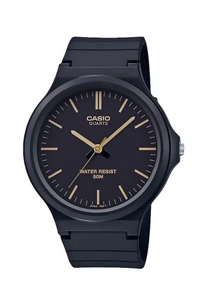 Casio MW-240-1E2VDF Men's Analog Watch – 44mm Black Dial, Water Resistant Casual Wristwatch