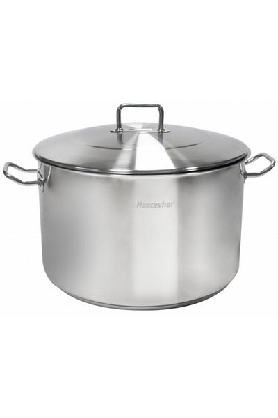 Hascevher Stainless steel pot Hascevher HORECA 36х22сm-22.4lt with lid