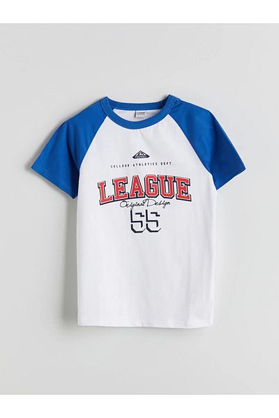 LC Waikiki Lcw Kids White Crew Neck Boys T-Shirt & Shorts