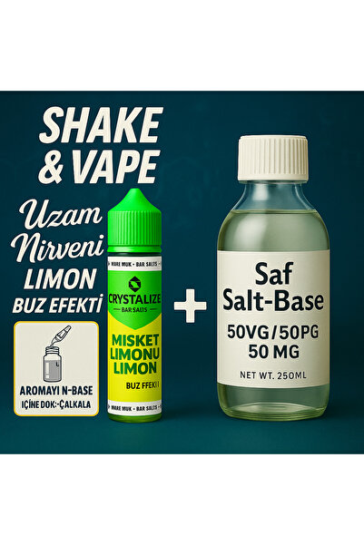 DIY Crystalize Lemon&Lime 30ML + 50MG Salt Base 250 ML DIY KIT