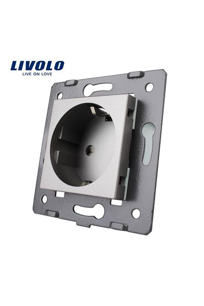 Livolo Livolo single socket without glass frame (Grey)