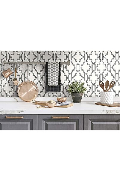 Rabadon ملصق تغليف بلاط رخامي لاصق لسطح المطبخ مقاس 60 سم × 100 سم