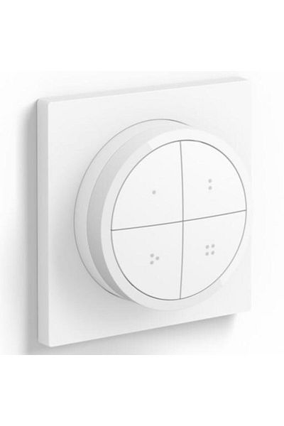 Philips Intrerupator Philips Hue Tap, Wireless, 4 butoane configurabile, IP20, 6cm, Alb