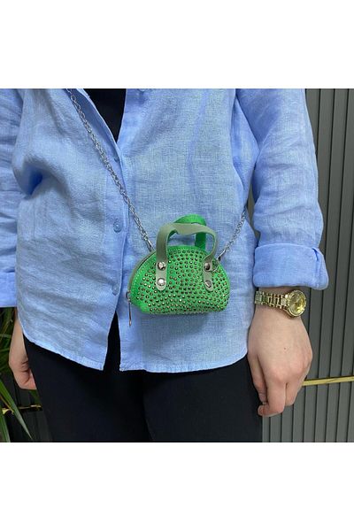 efnanstore Geantă portofel Mini Stone Verde Galben Stone AB0902