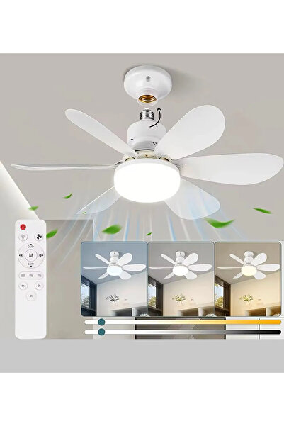 cephome güvenilir alışverişin adresi Tavan Vantilatörü Led Ampüllü, Çoklu Ren...