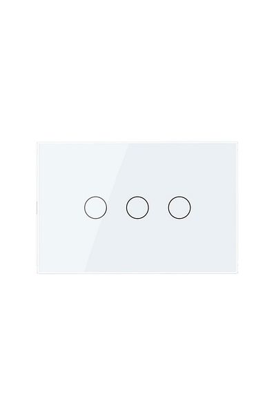 Livolo Triple switch with Livolo glass touch, Italian standard, new series (White)