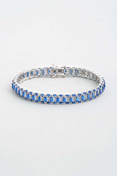 So CHIC... Gatsby 18 Ayar Beyaz Altın Kaplama Gümüş Tasarım Bileklik