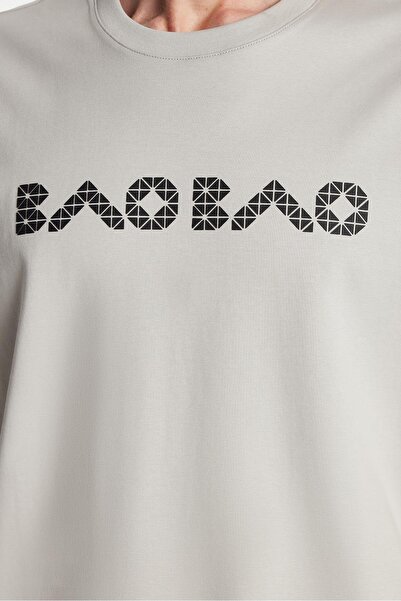 Tudors Ανδρικό μπλουζάκι Relax Fit Casual Cut από βαμβακερό μπλουζάκι με λεπτομέρεια εκτύπωσης μπροστά και πίσω