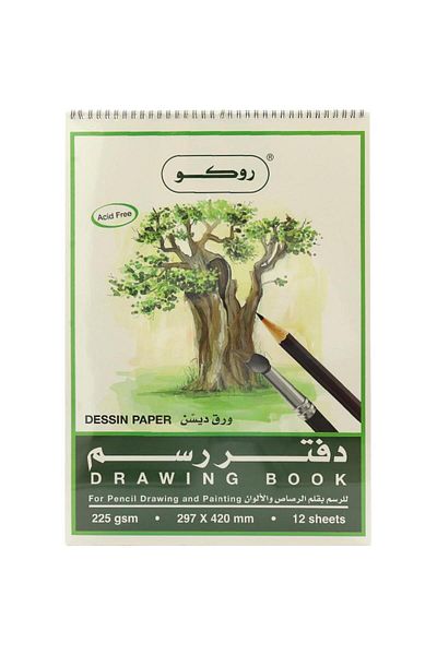 Roco Sketch Book 225 gsm Assorted Color A3