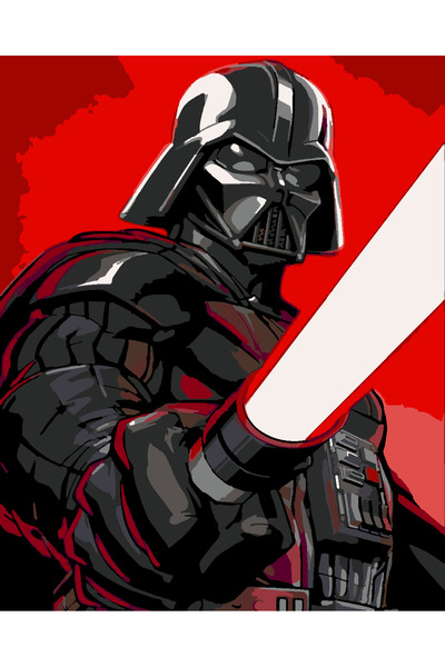 wombhobby darth vader 4 starwars Sayılarla Boyama Seti 50x65 Çerçevesiz RULO ...
