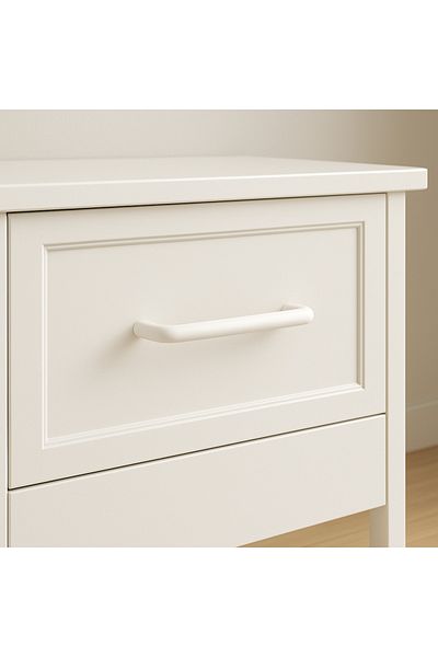 Karan Porselen U Handle Luxury Aluminum White Color Cabinet Kitchen Drawer Handle