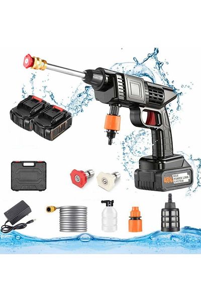 JSA Generic High-Pressure Washer – 48V Portable Design with Rechargeable Battery, Bottle, Hose