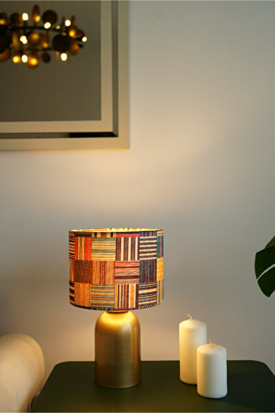 resinglight Eskitme Ayaklı Özel Baskı Kumaş Şapkalı Şık Yatak Odası Salon Aba...