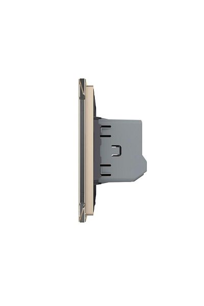 Livolo Livolo double wireless touch switch made of glass (Gold)