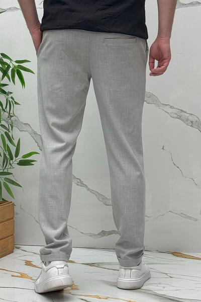 WAFRA Men's Slim Fit Linen Trousers Premium Quality Slim Fit