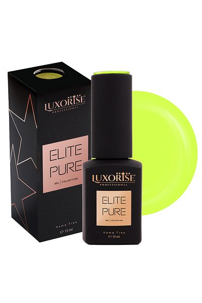 LUXORISE Oja semipermanentă Hema Free LUXORISE ELITE PURE - Galben fluorescent, 15ml