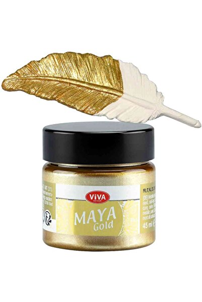 Viva Decor Vopsea acrilică metalică lucioasă Maya-Gold VIVA DECOR, 45ml Galbe...