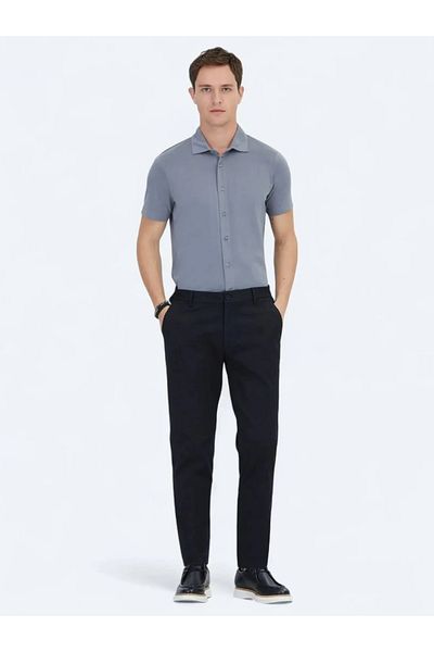 Kip Black Woven Jogging Fit Casual Cotton Blended Pants