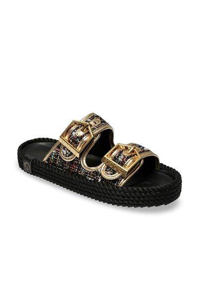 Bohonomad Athens Women's Slippers - Black Chenille