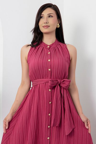PULLIMM Rochie cu nasturi de pe guler domnului NY4589
