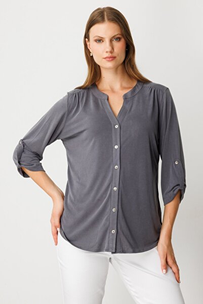 ON Judge Collar Buttoned Blouse