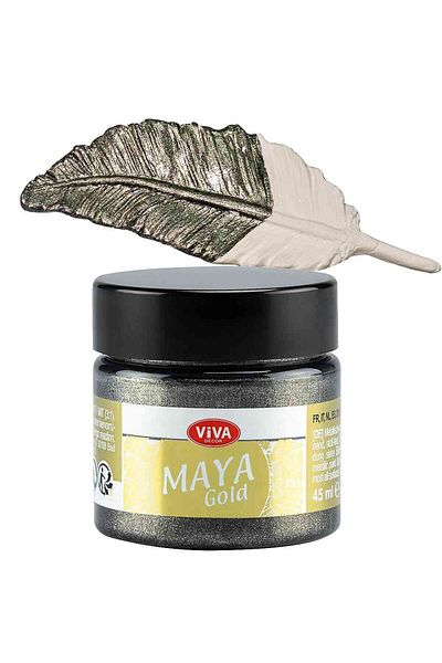 Viva Decor Maya-Gold VIVA DECOR glossy acrylic metallic paint, 45ml Nickel silver