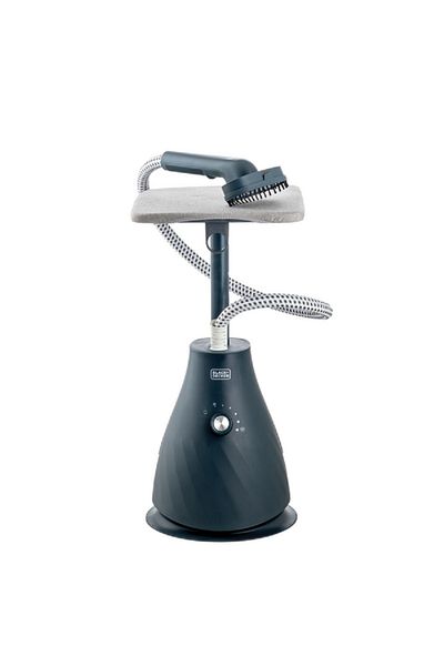 Black&Decker 1950W Vertical Garment Steamer with Ironing Board Blue and Silver