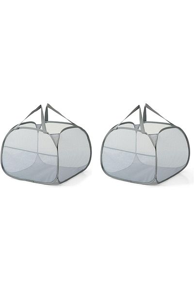 COOYA Pack Collapsible Laundry Baskets, Portable & Versatile Bathroom and Home Organizer for Laundry.