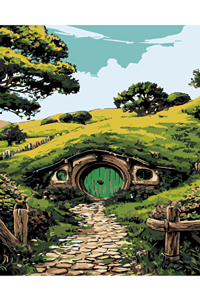 wombhobby shire yüzüklerin efendisi Sayılarla Boyama Seti 40x50 Çerçevesiz RU...