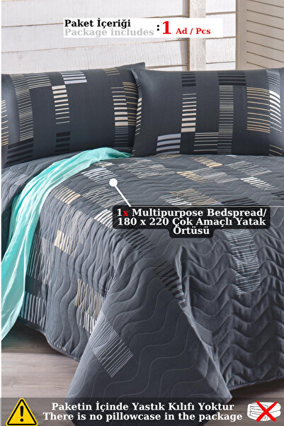 Eponj Home Multi-Purpose Cover Single Trace Anthracite