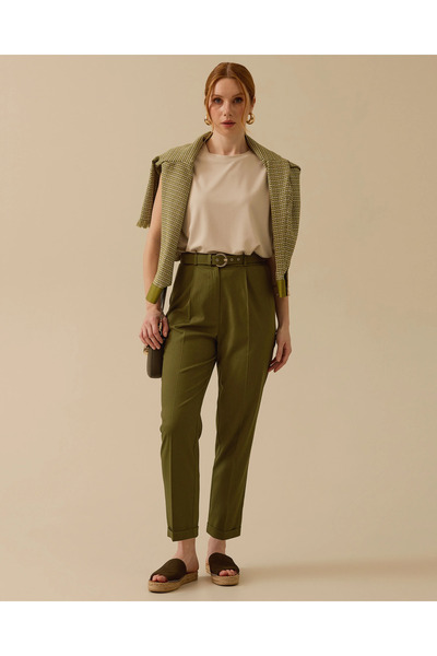 SEÇİL Cepli Bilek Boy Havuç Kesim Pantolon