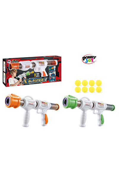 Power Joy Shooterz X Blaster-7 with 8 Pieces Eva Foam Balls, Assorted 1 Piece...