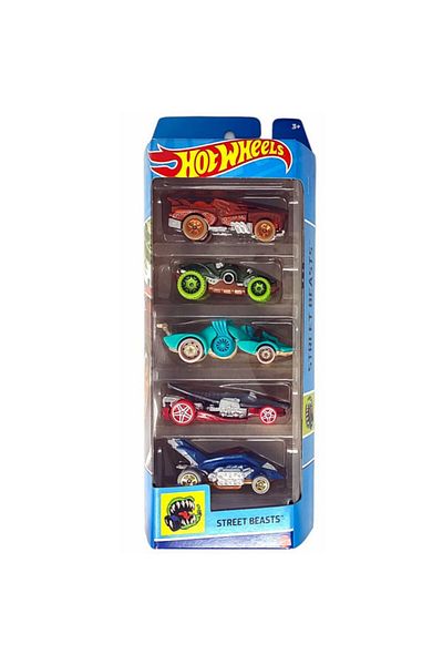 mattel Set 5 masinute Hot Wheels, Street Beasts