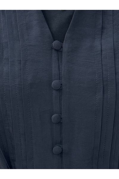 MİHRA STORE Orelira Rib Stitching Detailed Shirt-Eu2959 Black