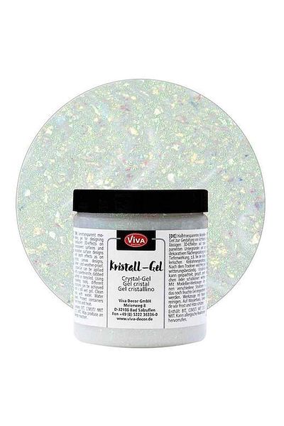 Viva Decor crystal effect gel polish, 250ml Spectrum white (hologram)