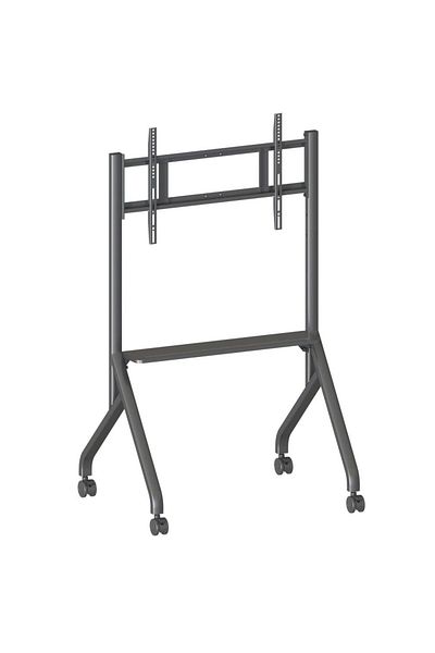 Techly TV stand, universal, height adjustable, shelf included, 65 - 100 inches, Techly ICA-TR53LB, Black