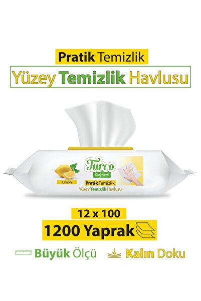 Turco Doğadan Pratik Temizlik Turco Doğadan Pratik Yüzey Temizlik Havlusu Lim...