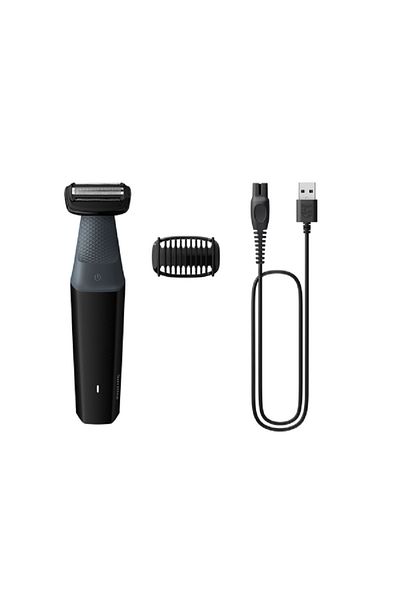 Philips Bodygroom Series 3000 Showerproof Groin and Body Trimmer Black and Grey