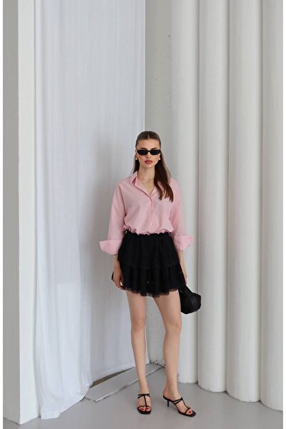 ZF BUTİK Міні-спідниця з мереживними деталями