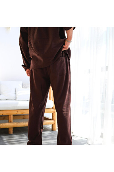 SCSARVİN Pamuk Krinkıl Keten Pantolon SC