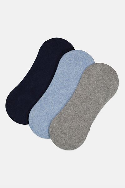 RBX Men 3 Pair Solid Ankle Socks, Multicolor