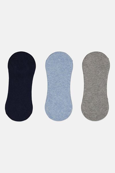 RBX Men 3 Pair Solid Ankle Socks, Multicolor
