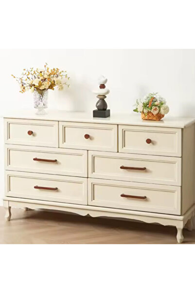 ka tasarım Wooden Handle, Set of 2, Solid Wood Furniture Handle, Drawer Handle, 30mm Thickness