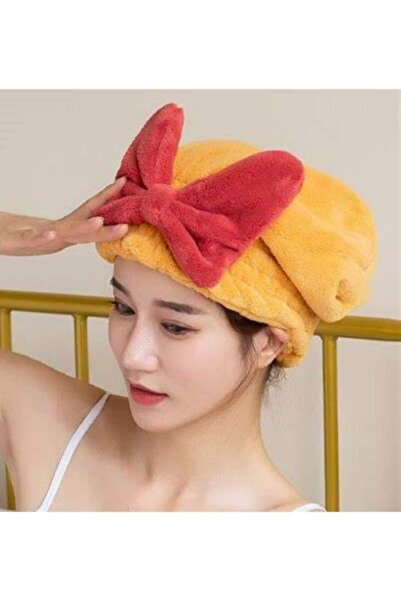 Hanedanev Hair Drying Cap Microfiber Towel Cap Absorbency High Towel Cap