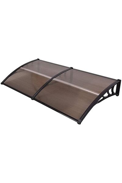 OEM Modular awning, smoky polycarbonate, 240 x 150 cm