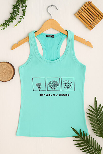 KURGAN TEKSTİL Μπλουζάκι με λαιμόκοψη για αγόρια και κορίτσια με λεπτομέρεια εκτύπωσης